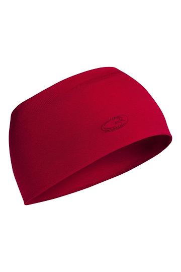 Men's Icebreaker Unisex Merino Chase Headband Cherry | CA 1870XYUF